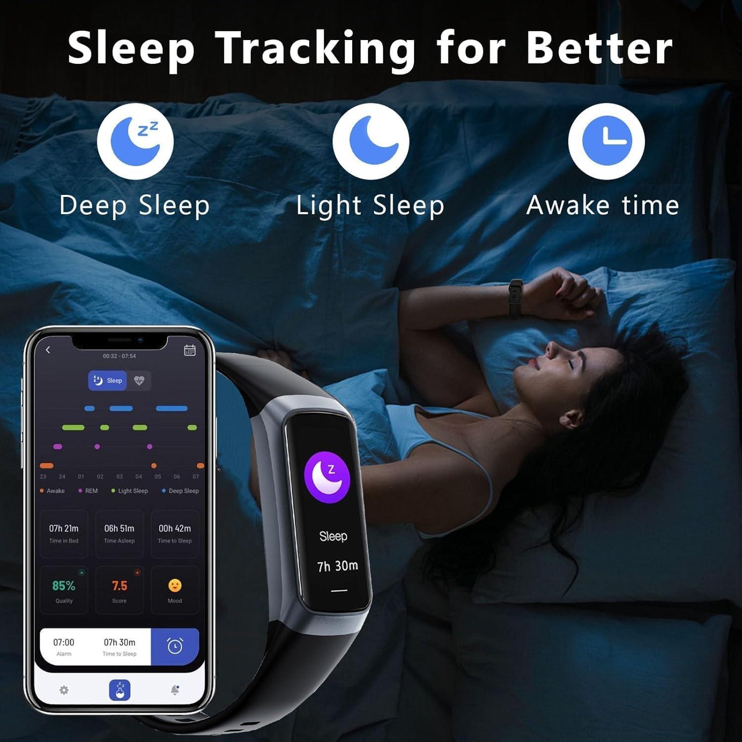 Reloj Inteligente Fitness TROTY C60 con Monitor Cardíaco y Sueño