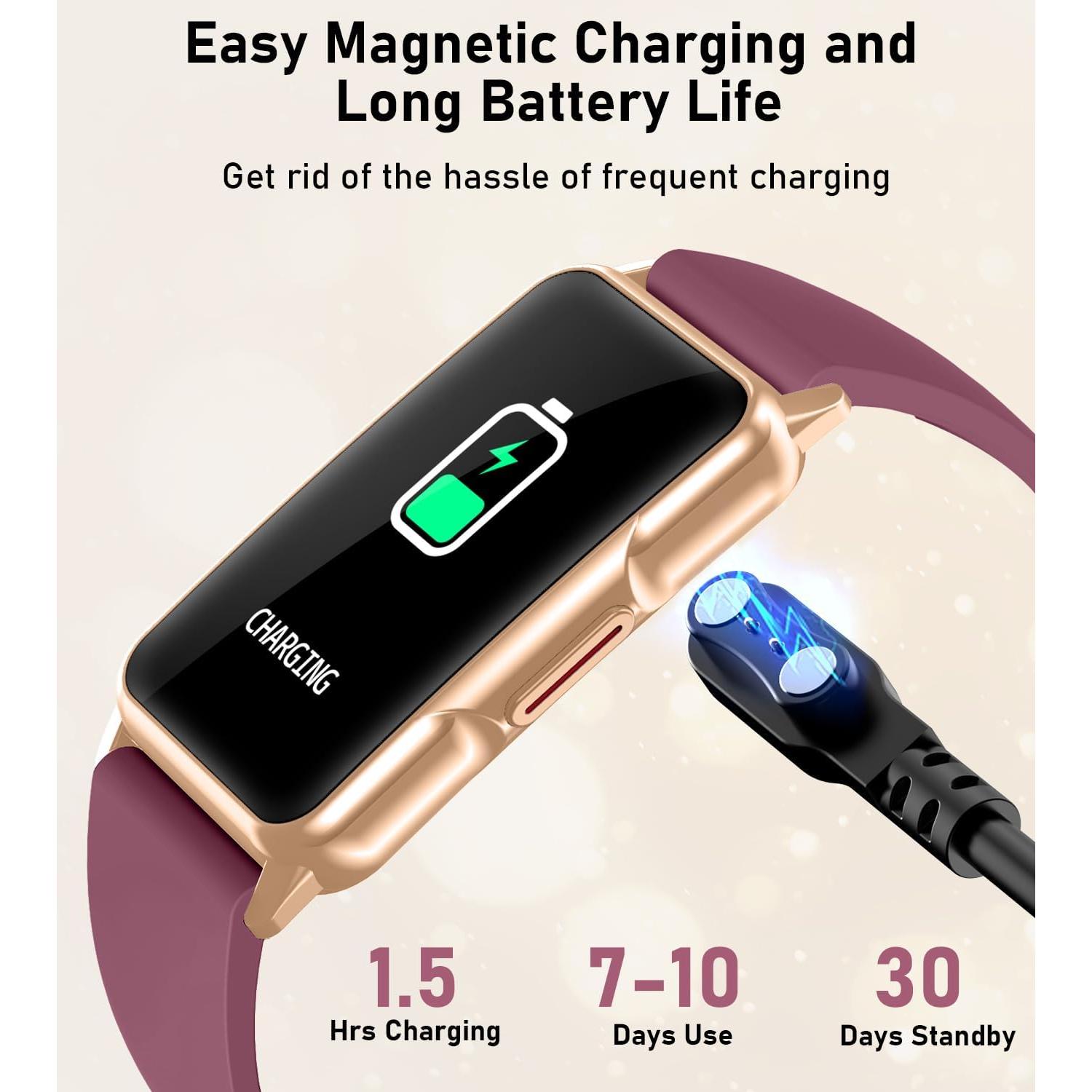 Reloj Inteligente Mindrose H80 Fitness 1.47" Burdeos IP68