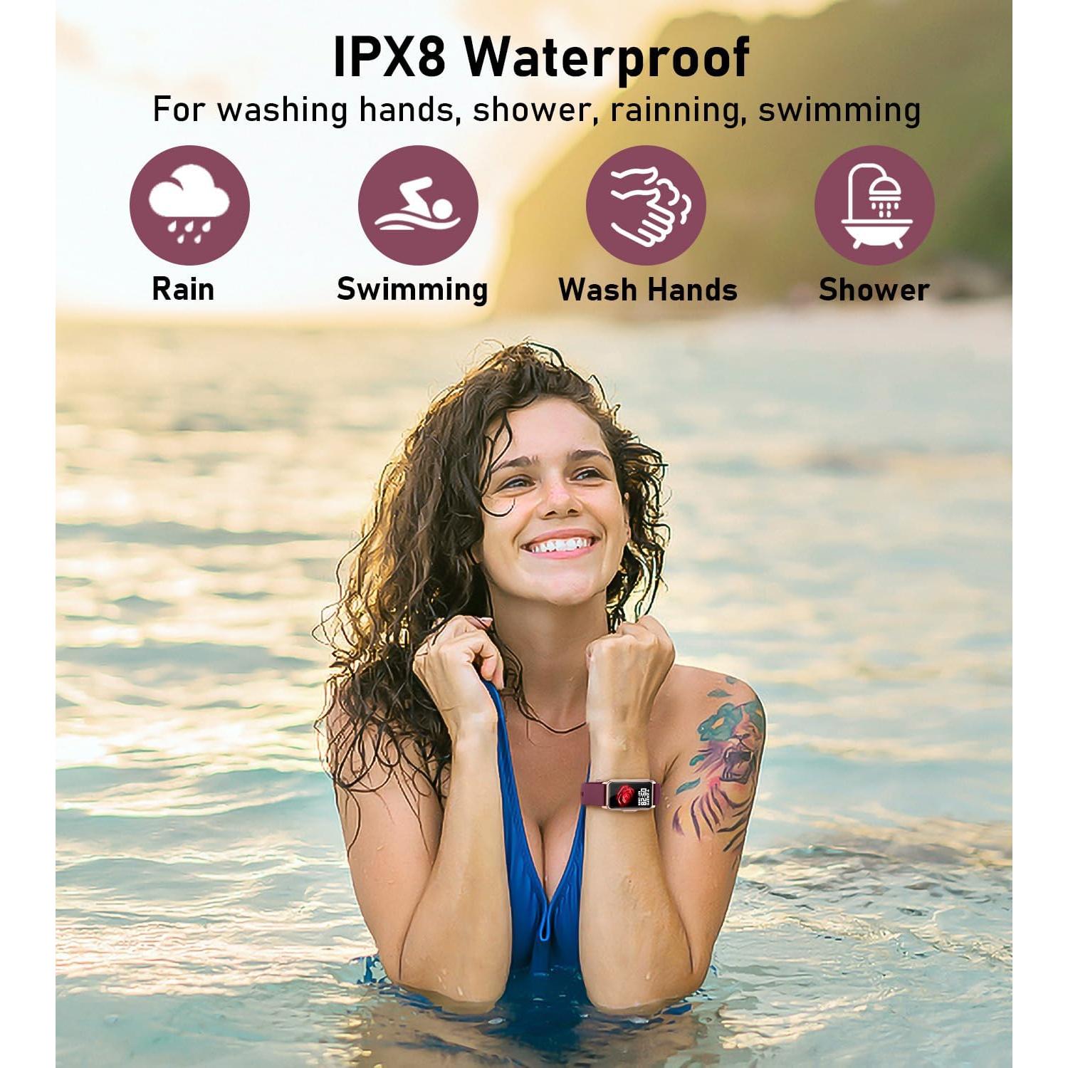 Reloj Inteligente Mindrose H80 Fitness 1.47" Burdeos IP68