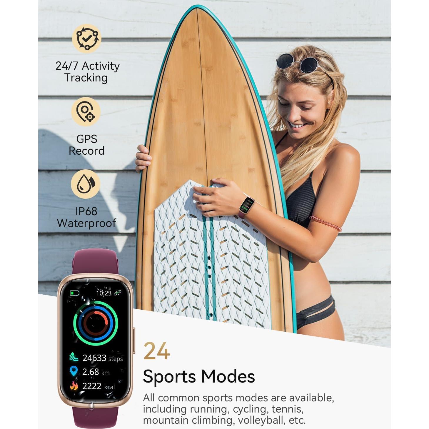 Reloj Inteligente RUXINGX CS5 para Mujeres con Monitor de Salud