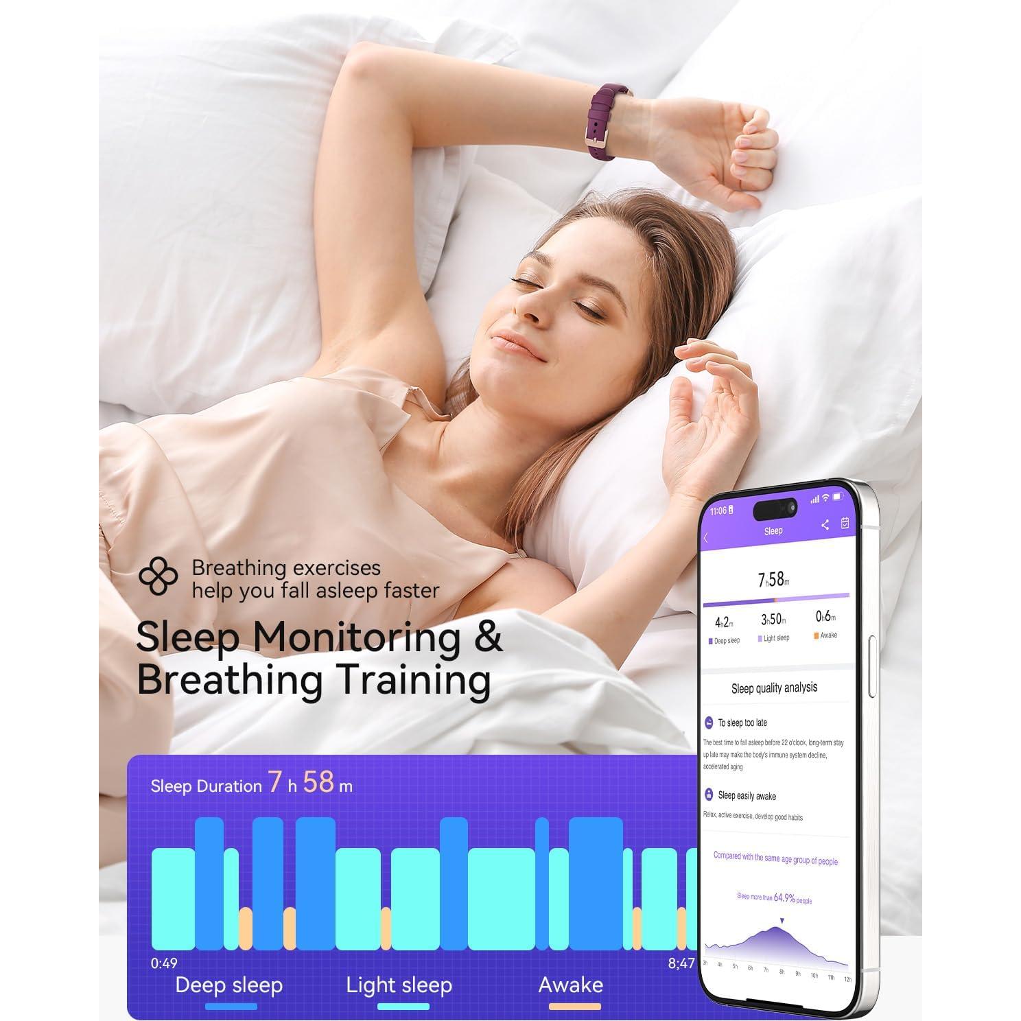 Reloj Inteligente RUXINGX CS5 para Mujeres con Monitor de Salud