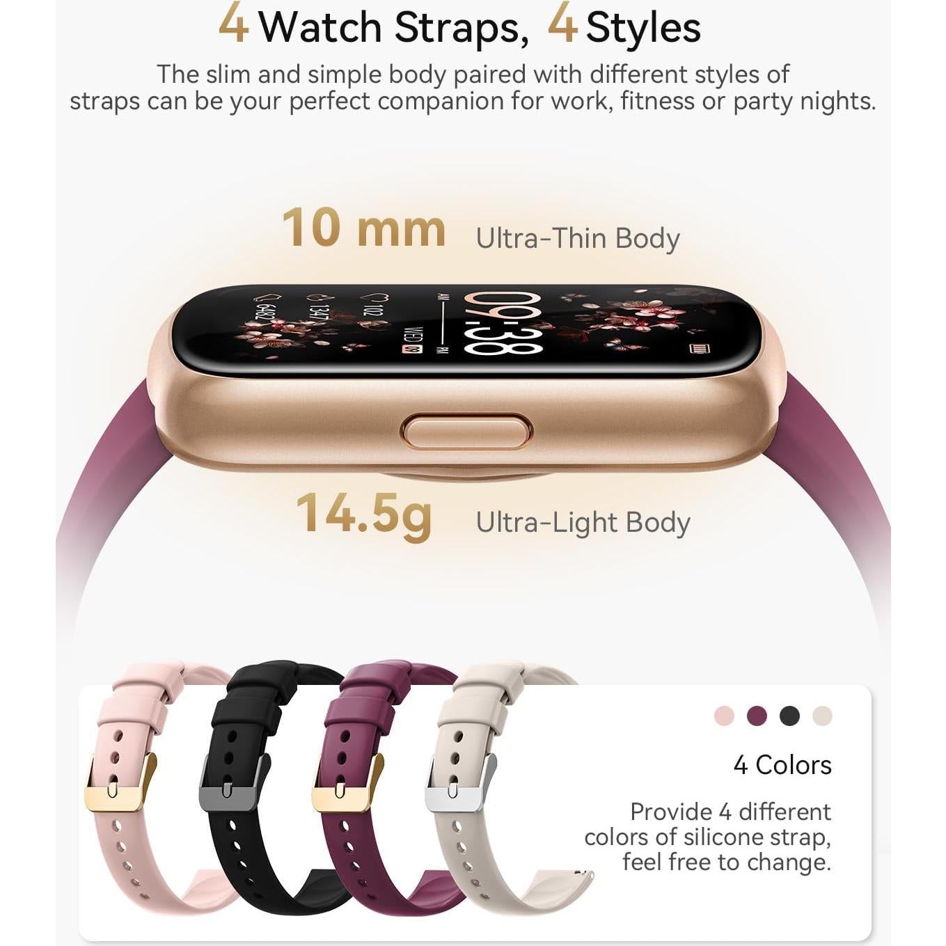 Reloj Inteligente RUXINGX CS5 para Mujeres con Monitor de Salud