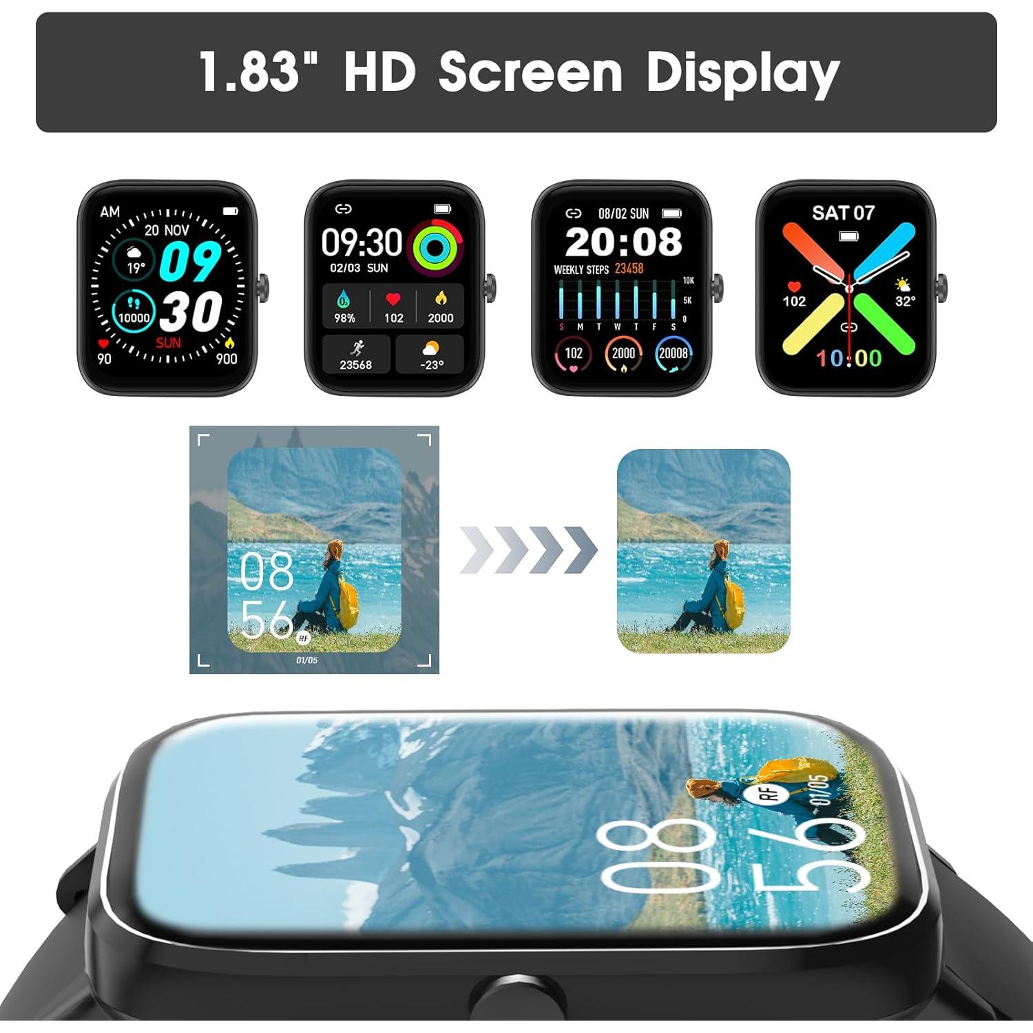 Reloj Inteligente FTTMWTAG T45S 1.85" Monitoreo Salud Negro