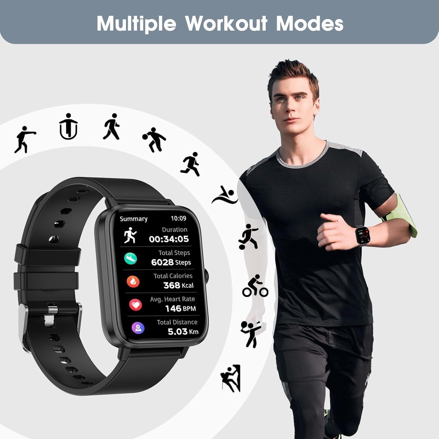 Reloj Inteligente FTTMWTAG T45S 1.85" Monitoreo Salud Negro