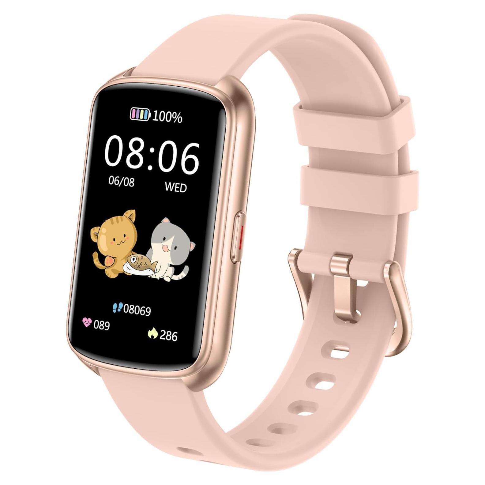 Reloj Inteligente de Fitness Runlio T115 Rosa 1.47" Pantalla Táctil