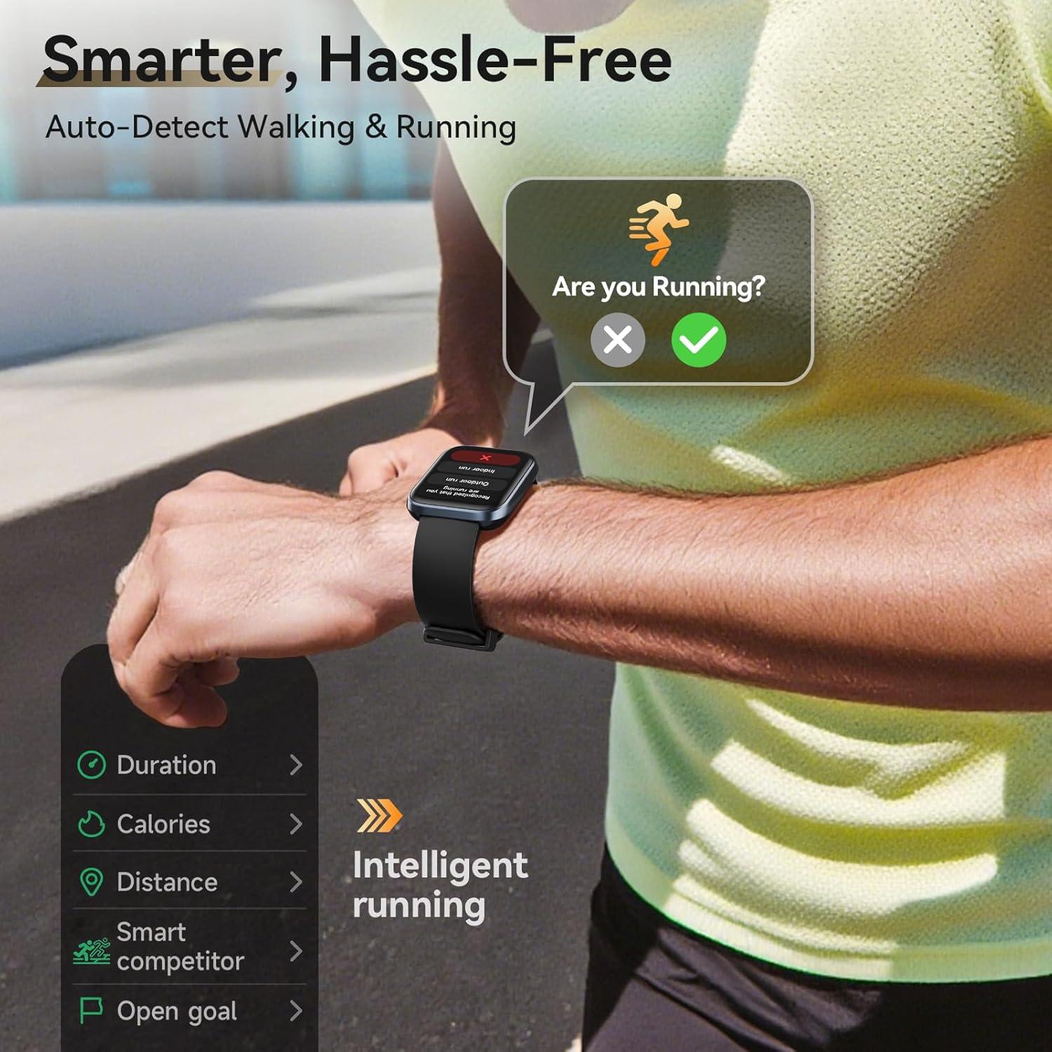 Reloj Inteligente Hingso ID208 Plus 1.8" Rosa, Bluetooth, Salud 24/7