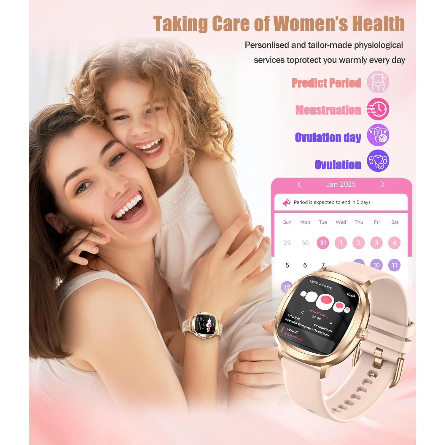 Reloj Deportivo Inteligente GLPYR H58 Dorado 1.72" IP68