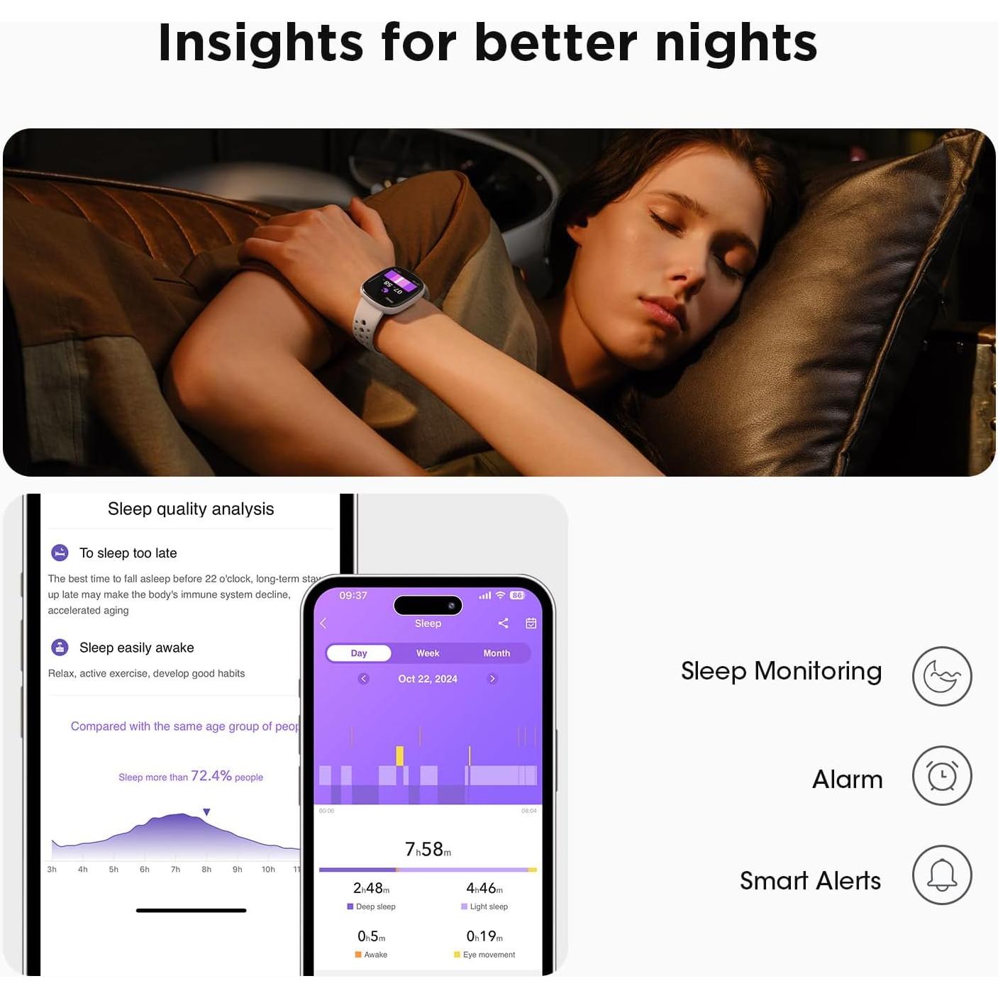 Reloj Inteligente Fitness Banlvs G56 con Monitor de Frecuencia Cardíaca