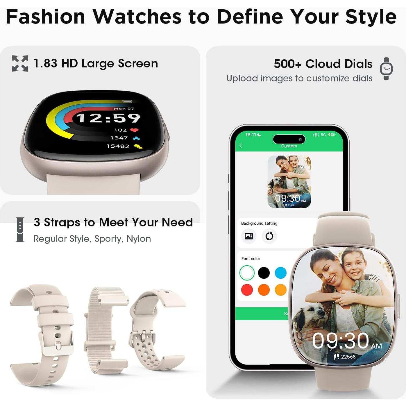 Reloj Inteligente Fitness Banlvs G56 con Monitor de Frecuencia Cardíaca