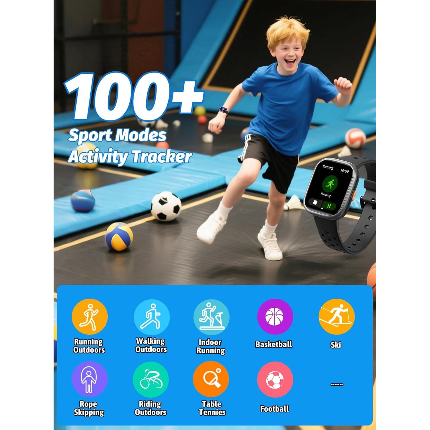 Reloj Inteligente para Niños Teslahero Rosa 1.85" IP68