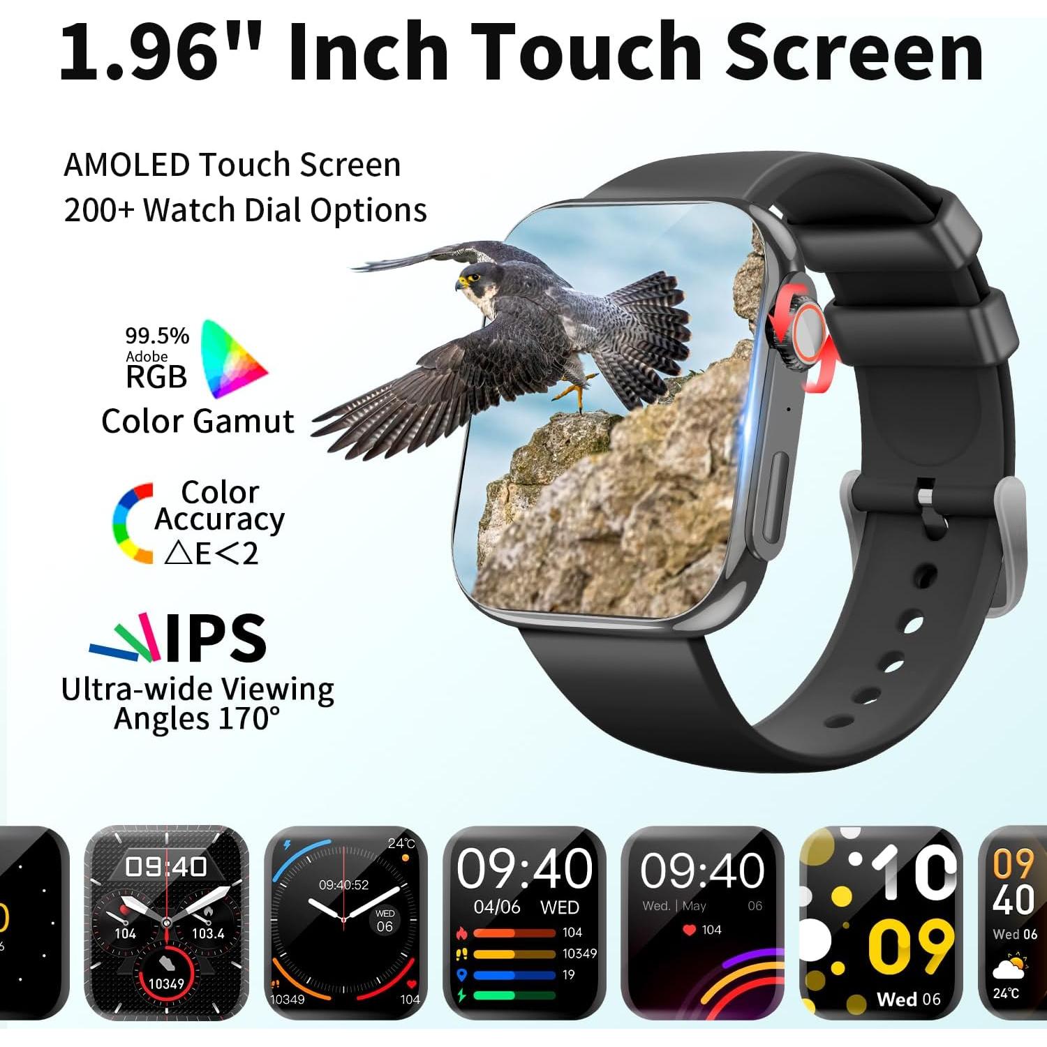 Reloj Inteligente ActiVibe H6 Pantalla 1.96" IP68 Fitness