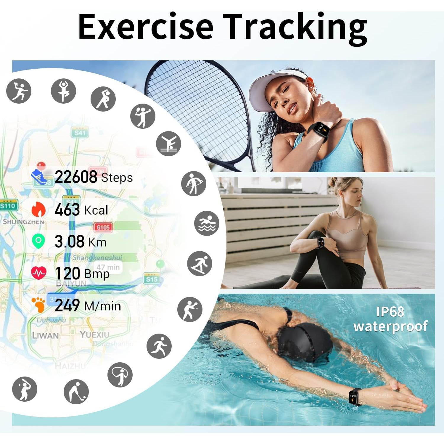 Reloj Inteligente ActiVibe H6 Pantalla 1.96" IP68 Fitness