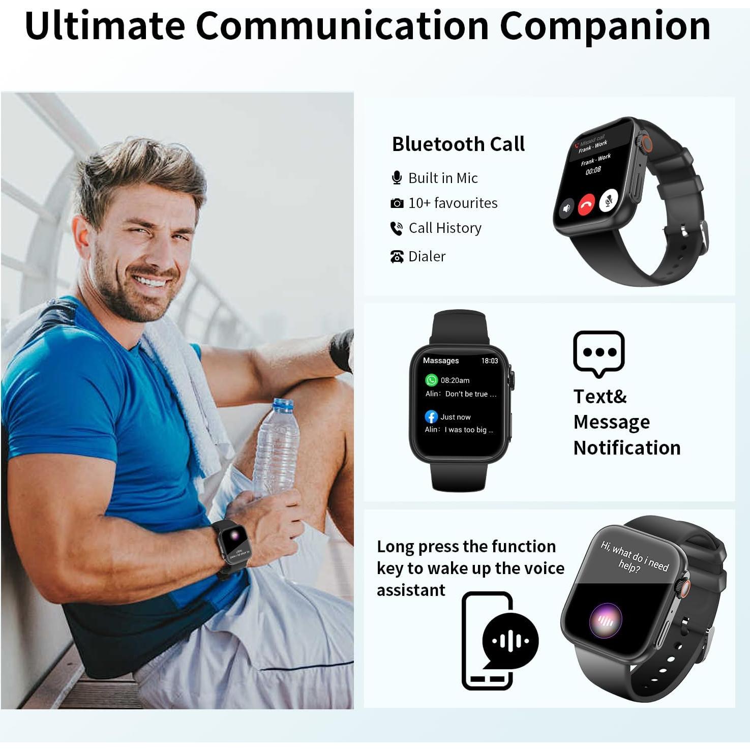 Reloj Inteligente ActiVibe H6 Pantalla 1.96" IP68 Fitness