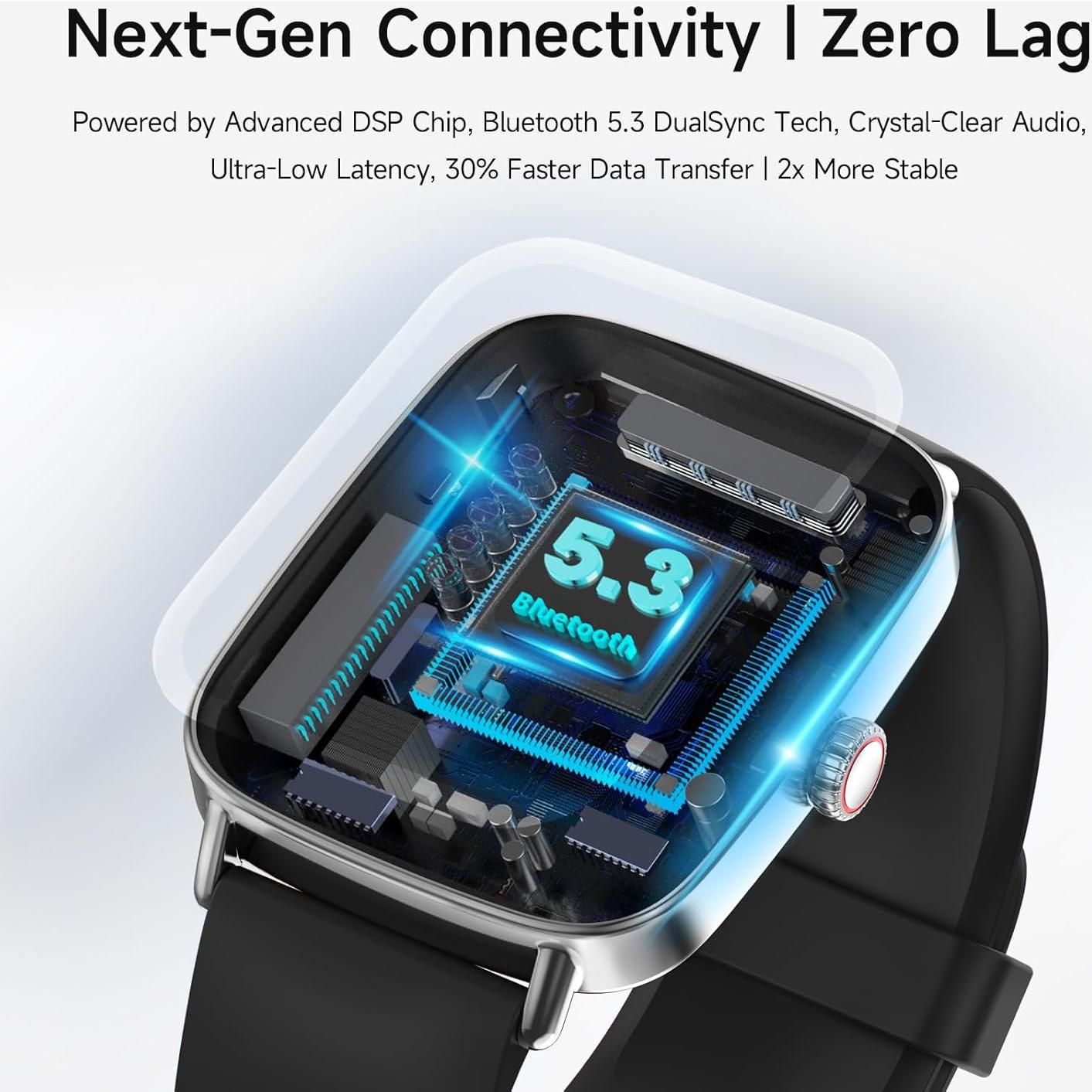 Reloj Inteligente AEAC 1.85" Bluetooth IP68 Fitness Salud