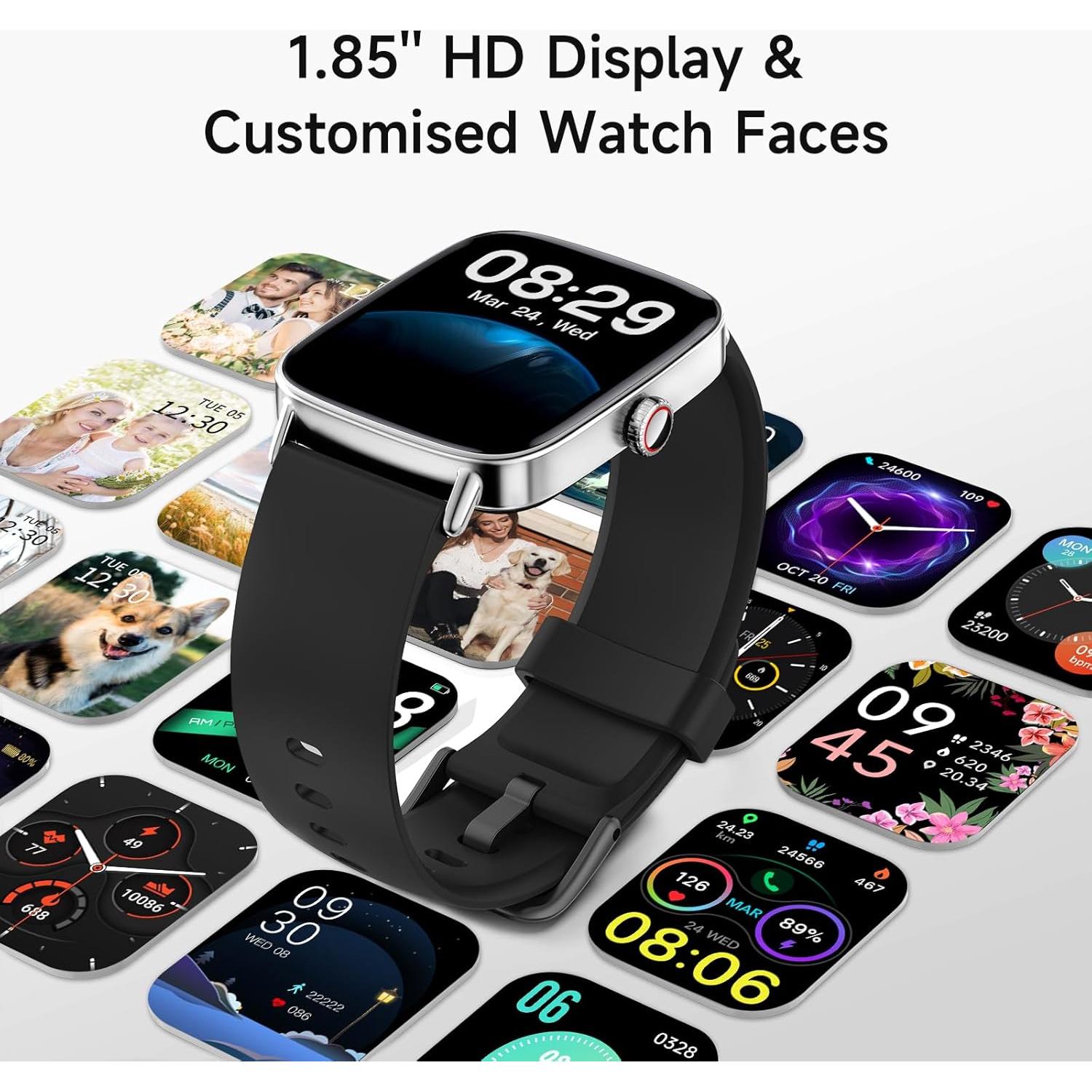 Reloj Inteligente AEAC 1.85" Bluetooth IP68 Fitness Salud