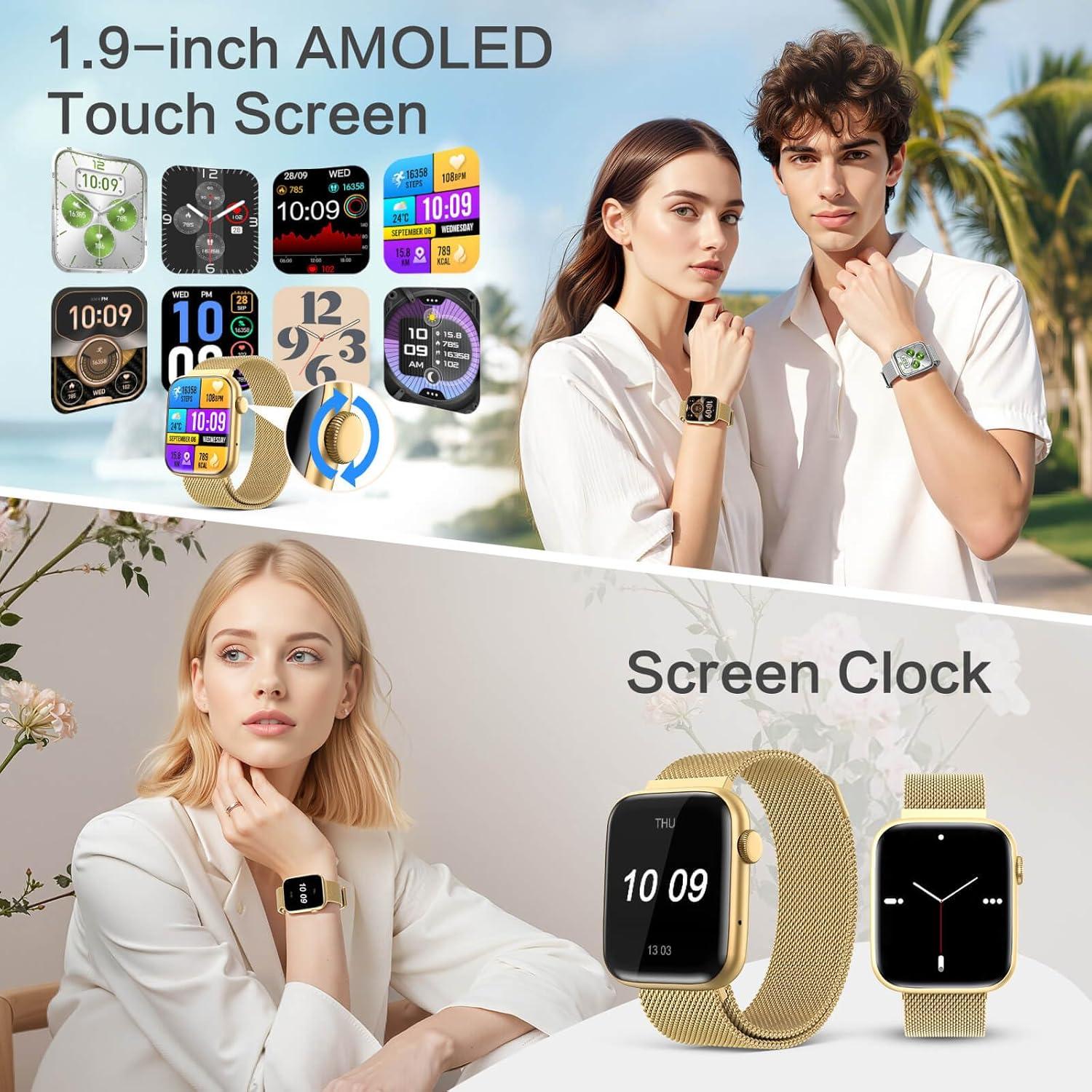 Reloj Inteligente EarlySincere 1.9" AMOLED Salud AI IP68