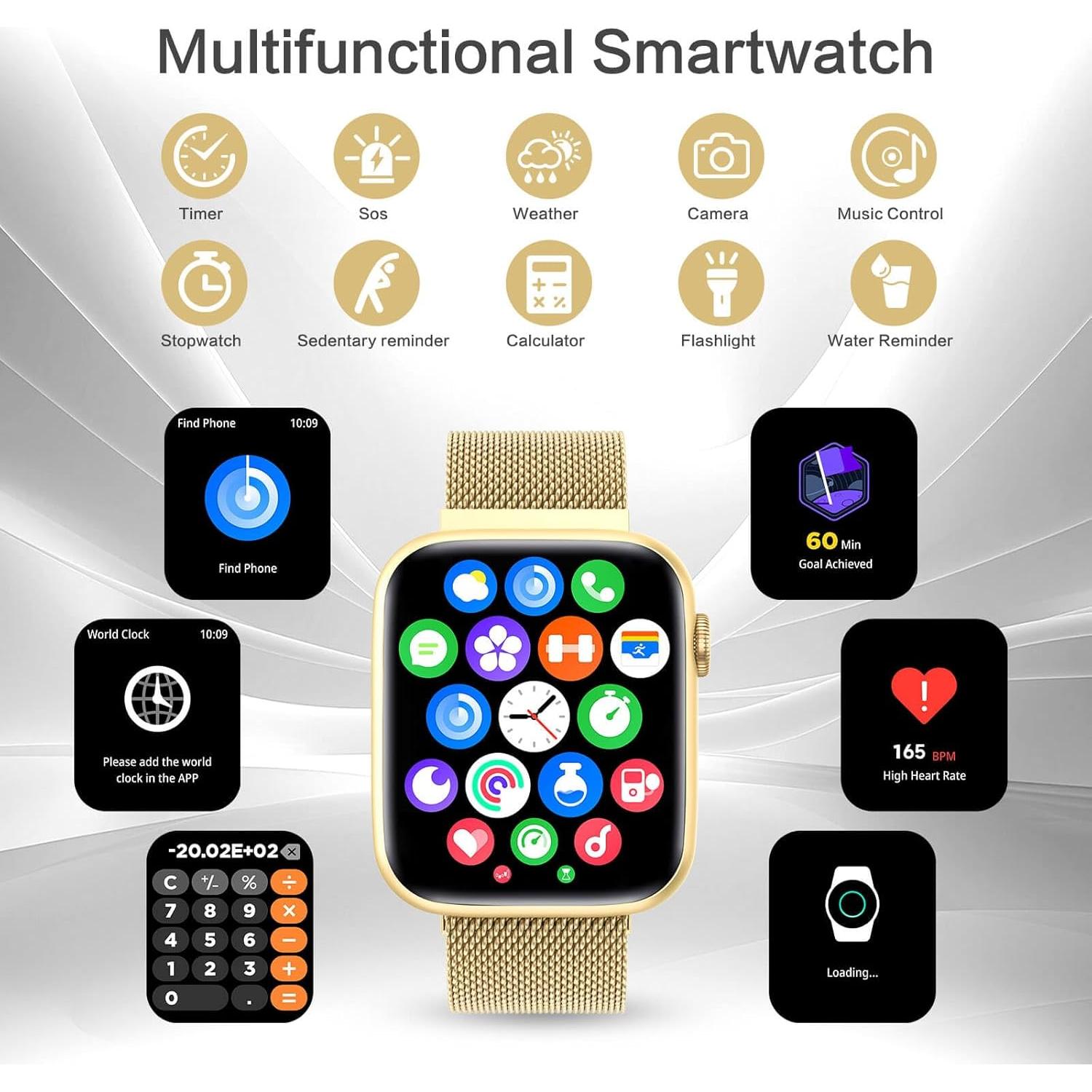 Reloj Inteligente EarlySincere 1.9" AMOLED Salud AI IP68