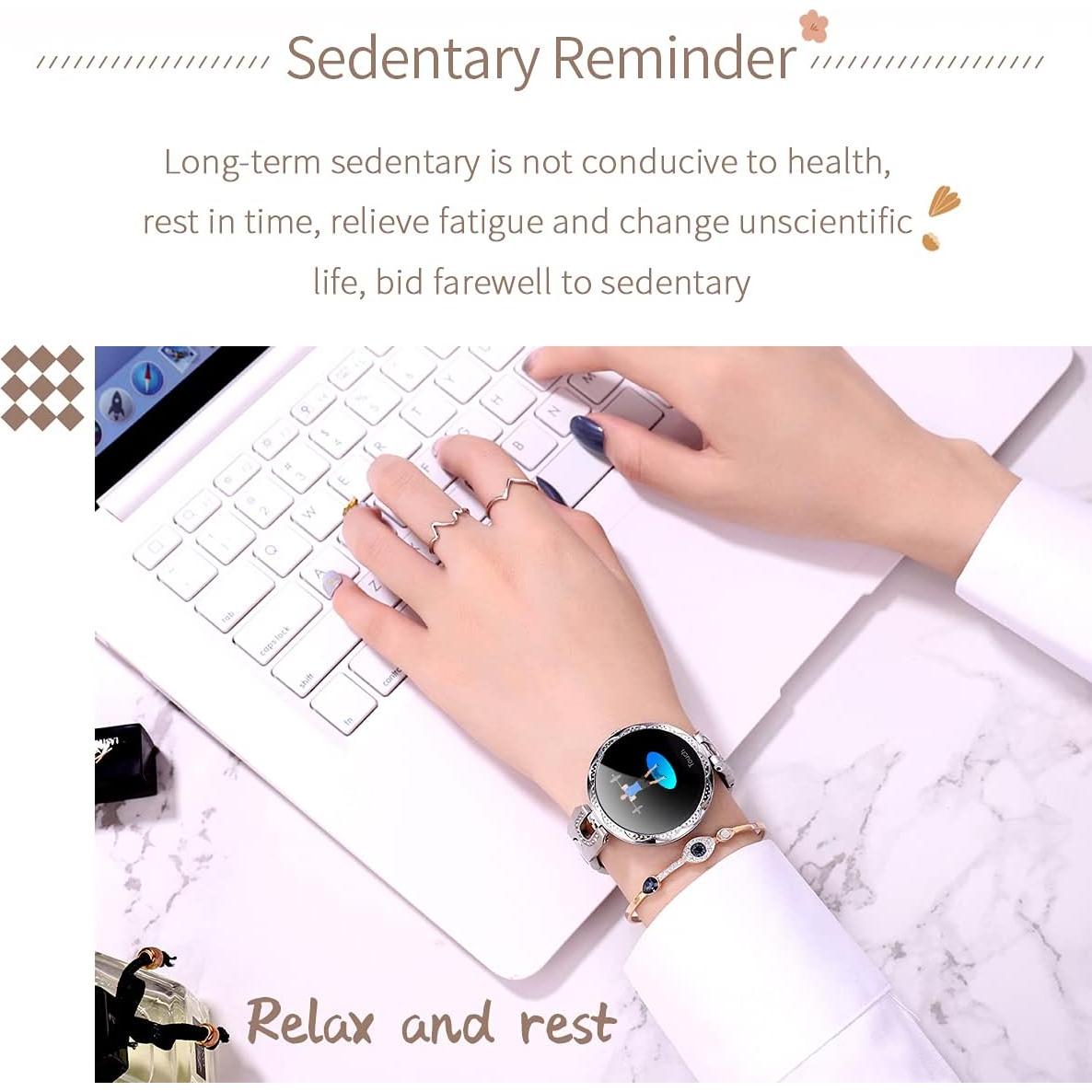 Reloj Inteligente para Mujeres Thafikzi Oro - Salud y Fitness