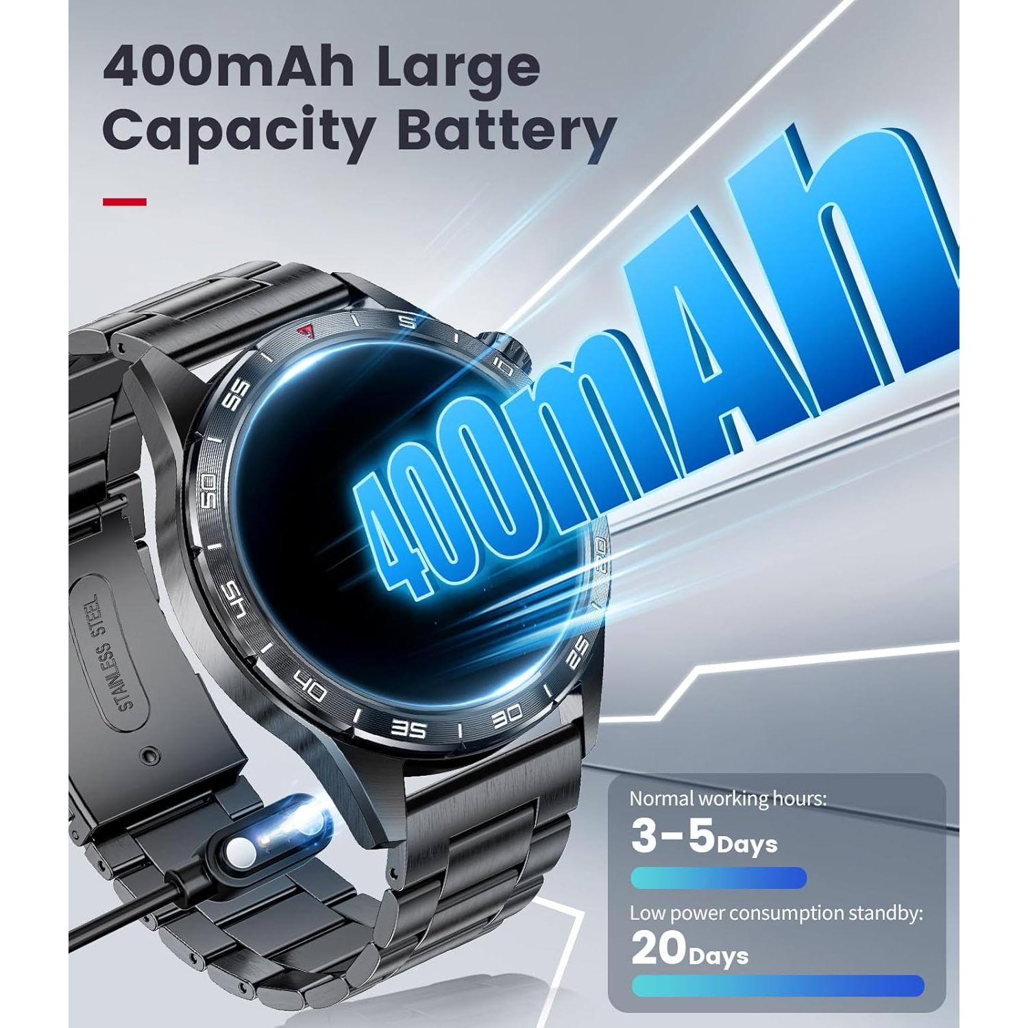 Reloj Inteligente SUNKTA Hombre 1.43" AMOLED IP68 Fitness