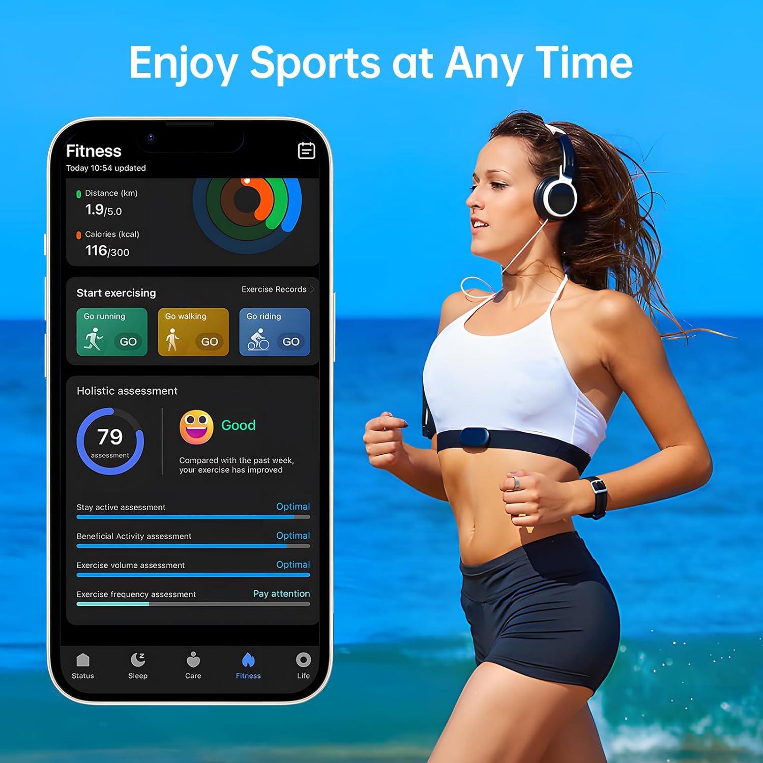 Anillo Inteligente Xiaobi TM22 Plata 8# Fitness Salud 5ATM