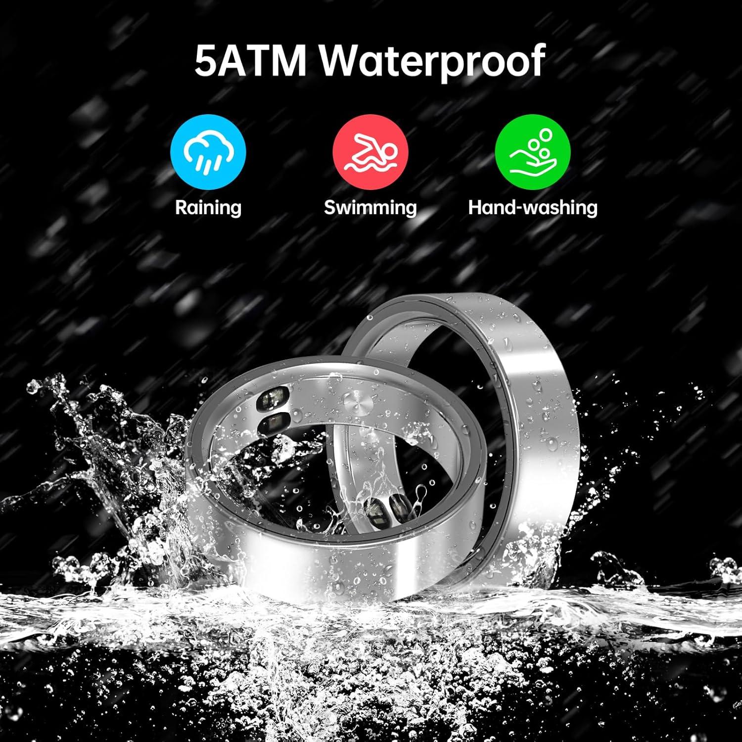 Anillo Inteligente Xiaobi TM22 Plata 8# Fitness Salud 5ATM