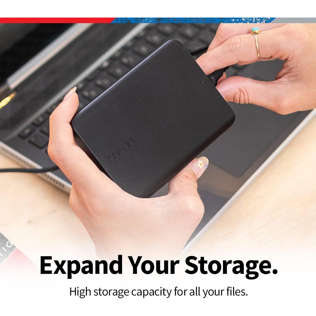 Disco Duro Externo Portátil Toshiba Canvio Basics 1TB USB 3.0 Negro