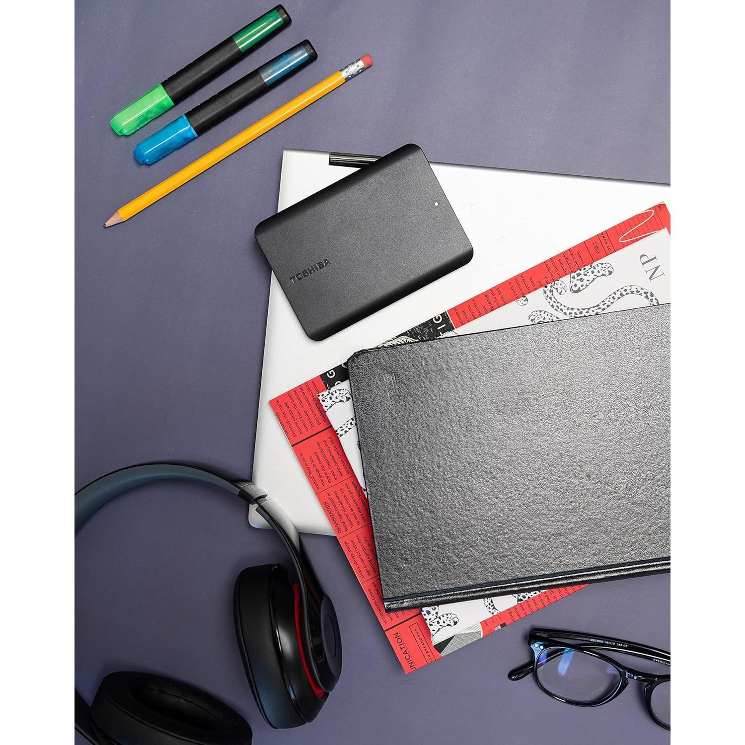 Disco Duro Externo Portátil Toshiba Canvio Basics 1TB USB 3.0 Negro