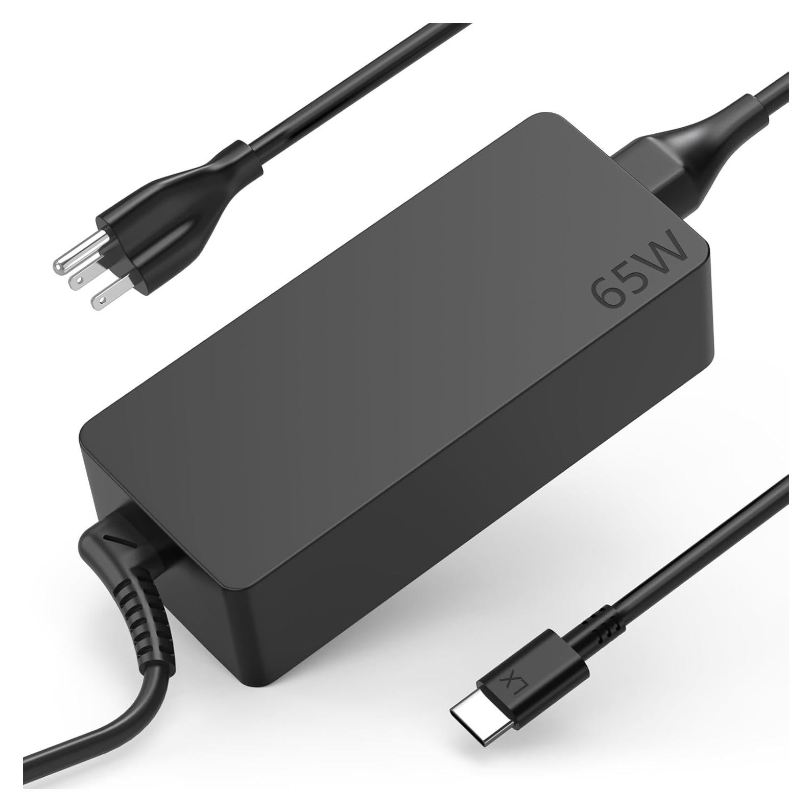 Cargador USB-C 65W DECSZDY para Lenovo ThinkPad/Yoga/Chromebook