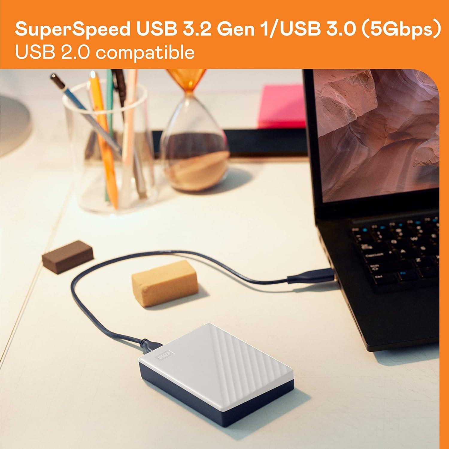 Disco Duro Externo 5TB WD Mi Pasaporte Blanco USB 3.0