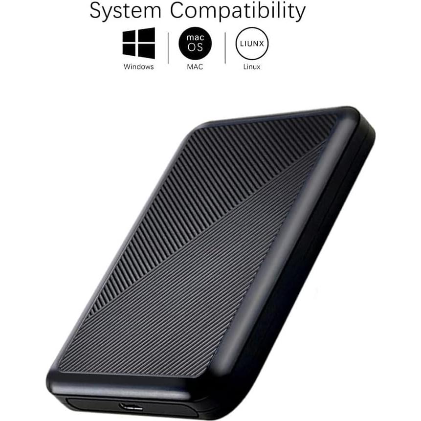 Disco Duro Externo Tianken 1TB USB 3.1 Tipo C Ultra Delgado