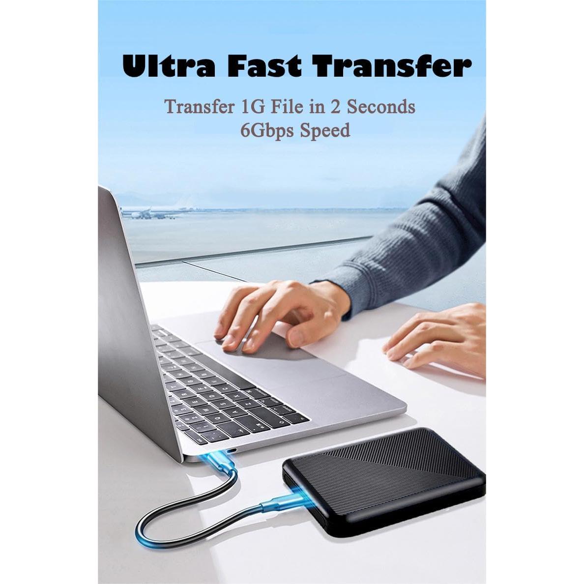 Disco Duro Externo Tianken 1TB USB 3.1 Tipo C Ultra Delgado