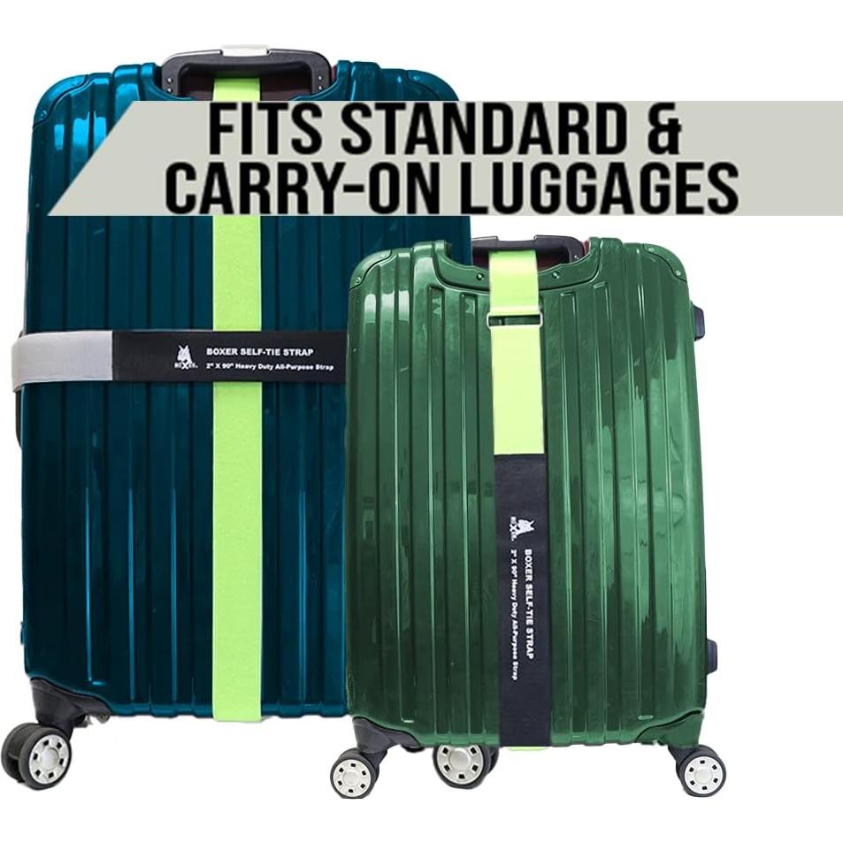 Correas de Equipaje Velcro Boxer 4 Piezas 5.08x228.6 cm