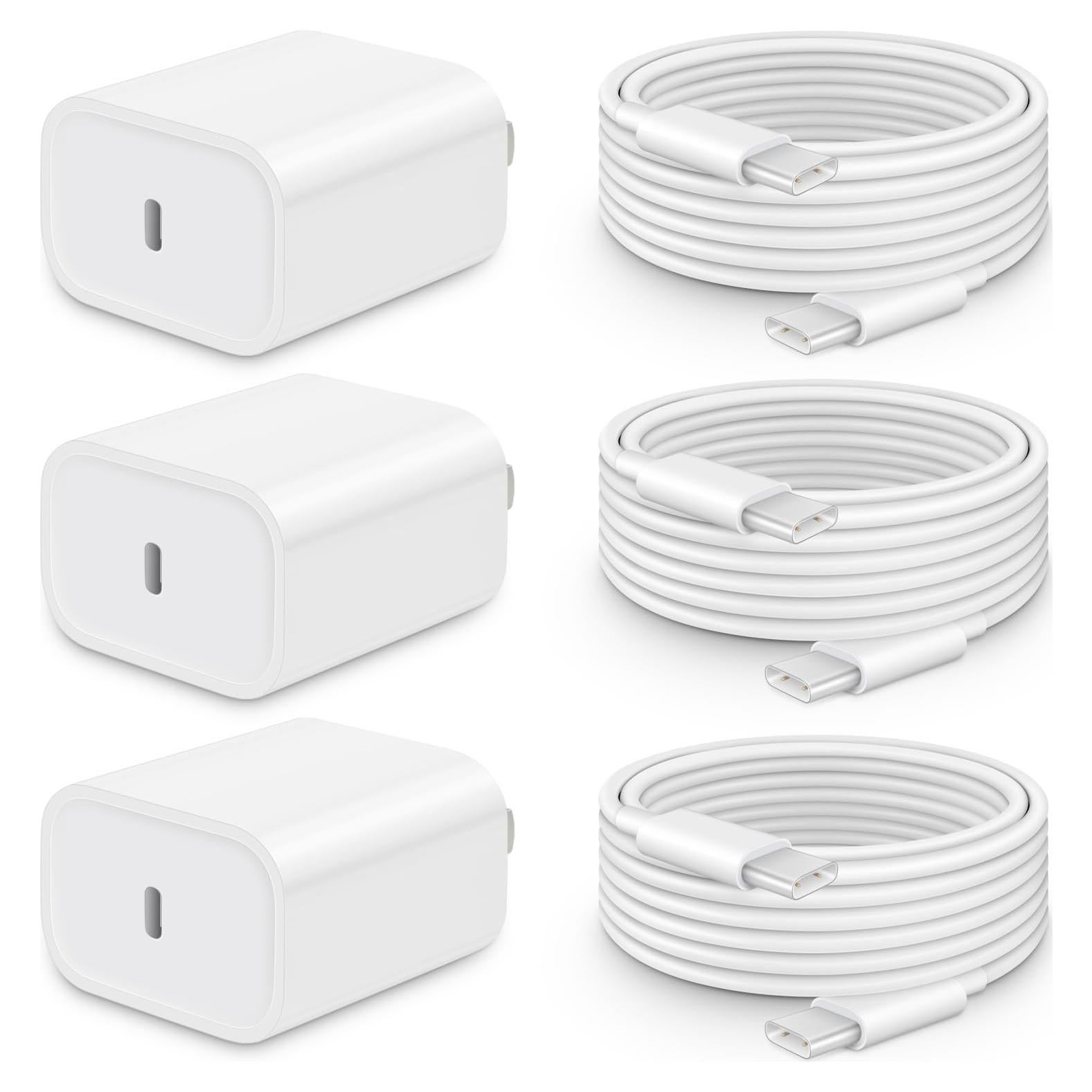 Cargador Rápido 20W USB-C para iPhone 15/16 y iPad Pro