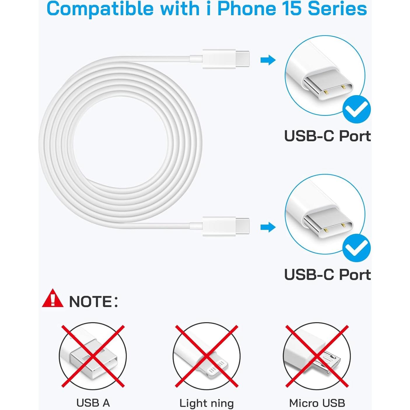 Cargador Rápido 20W PD USB-C para iPhone 15/16 y iPad