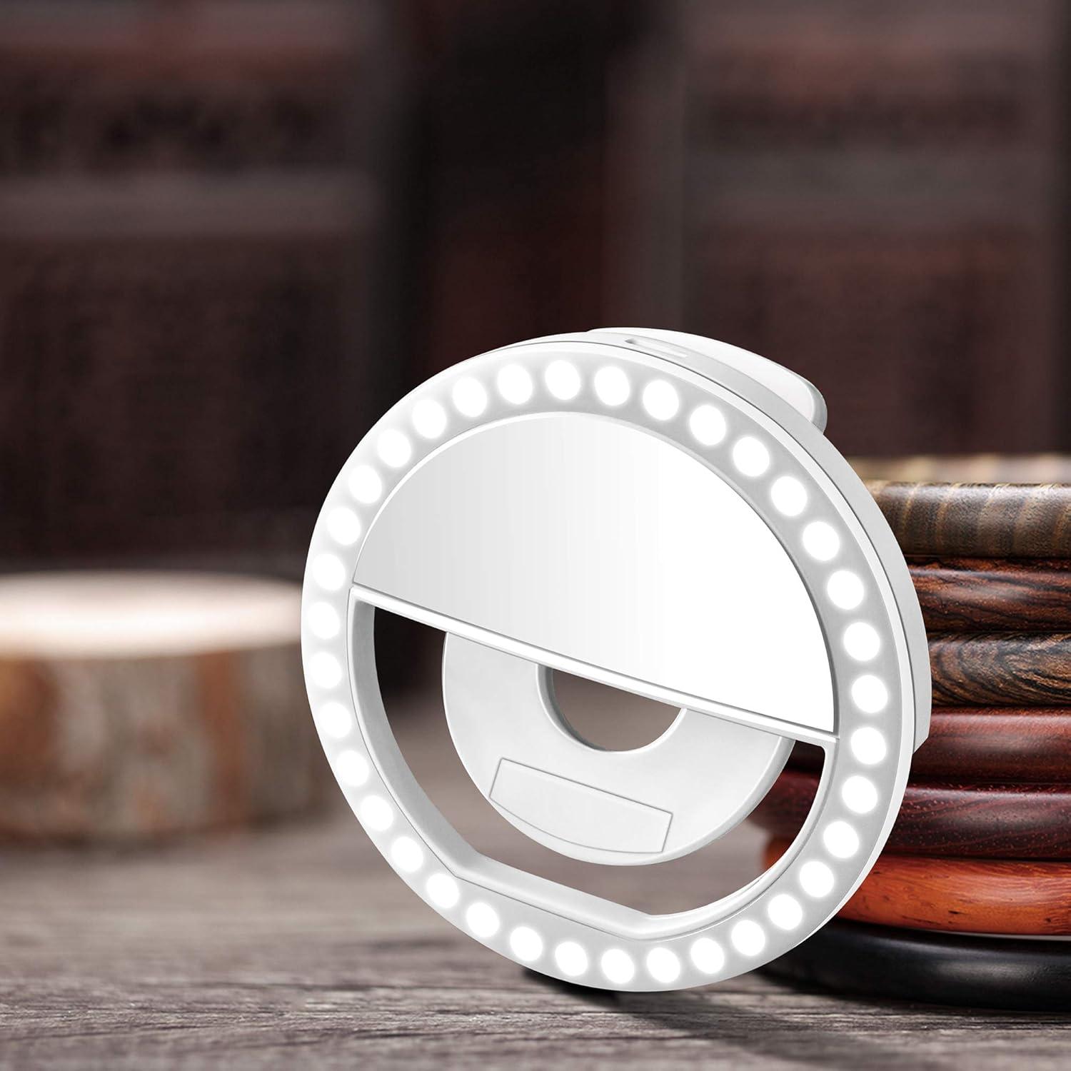 Anillo de Luz Selfie XINBAOHONG Recargable 36 LED Blanco