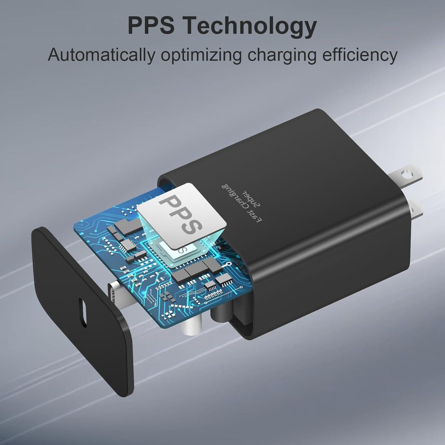 Cargador USB C Rápido 45W 2-Pack Samsung y iPhone