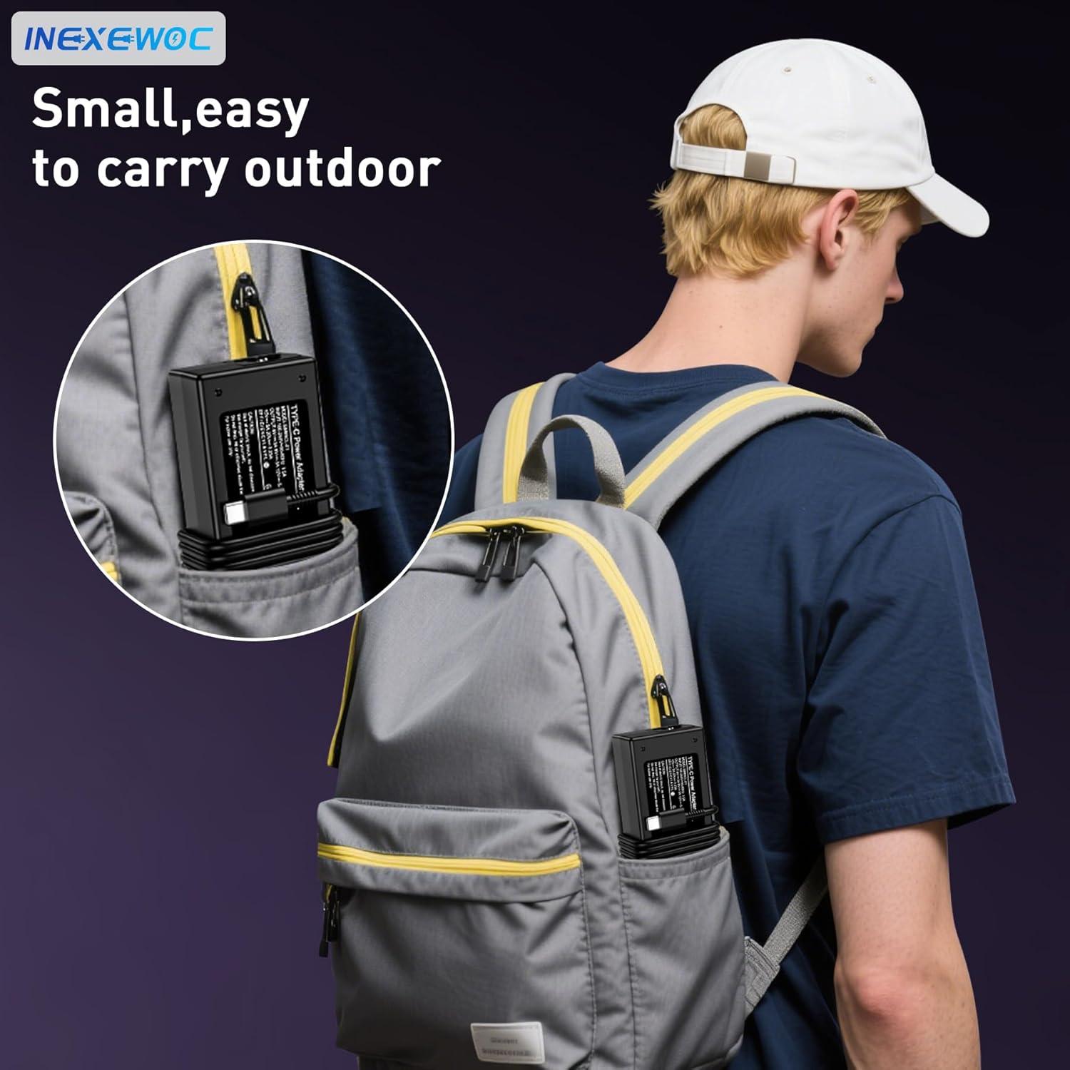 Universal 65W USB C Laptop Charger Compatible with Lenovo,HP, Dell, Acer, Asus, Samsung, Google and More, for Office, School, and Family