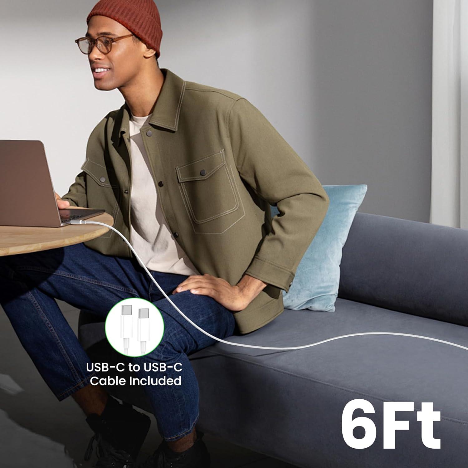 Cargador Rápido USB-C 20W + Cable 6FT para iPhone 16/15