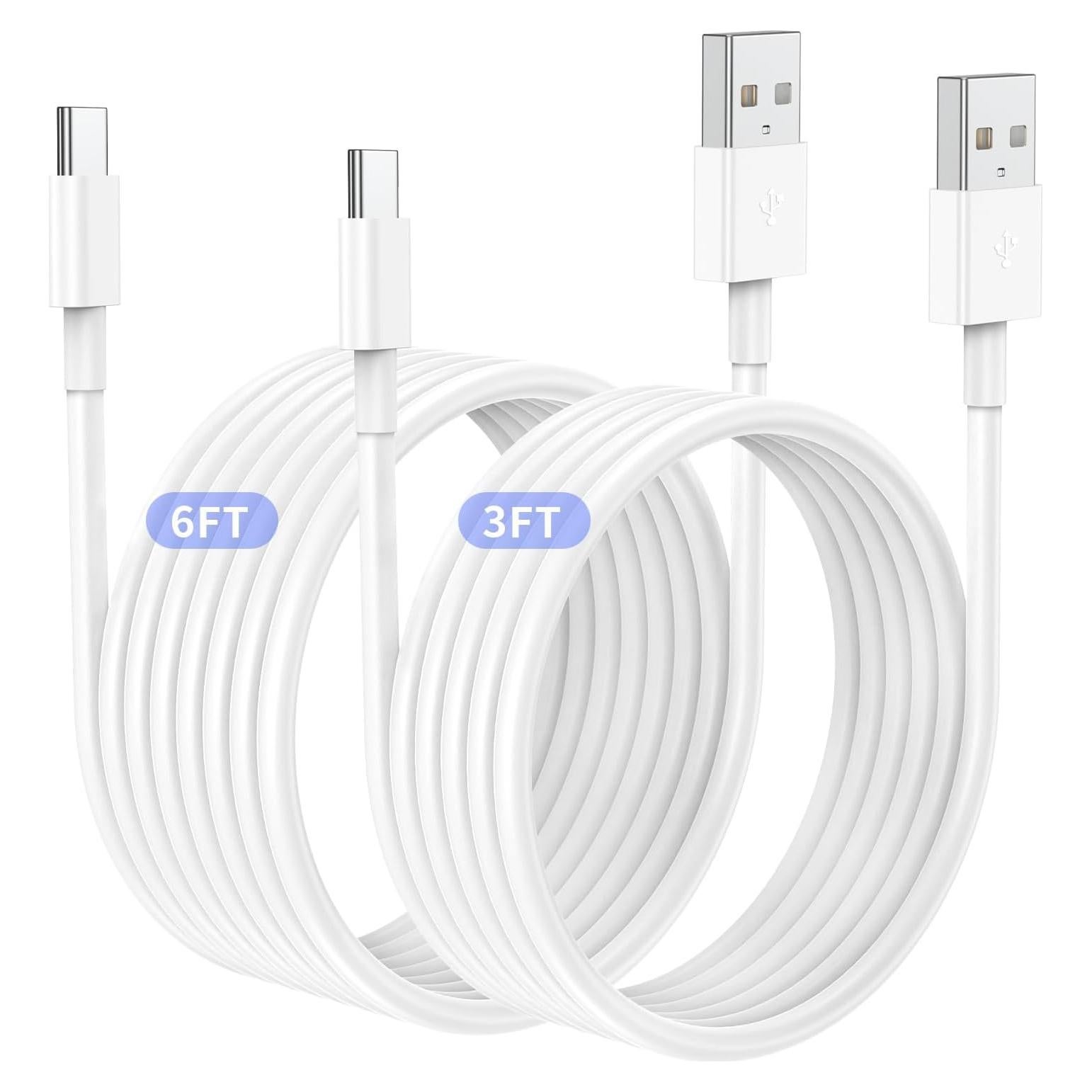 Cable Carplay USB A a C Qalirvis 3FT y 6FT Carga Rápida