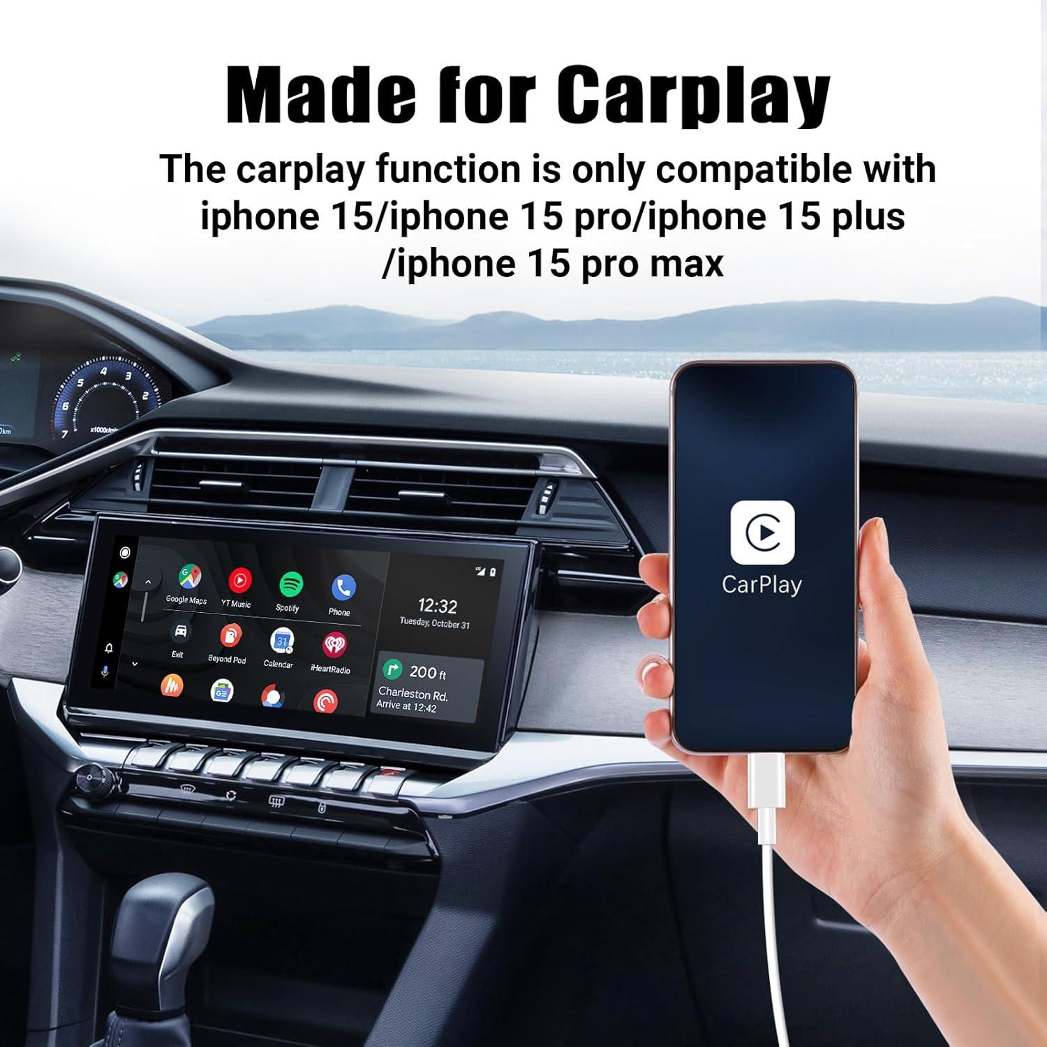 Cable Carplay USB A a C Qalirvis 3FT y 6FT Carga Rápida