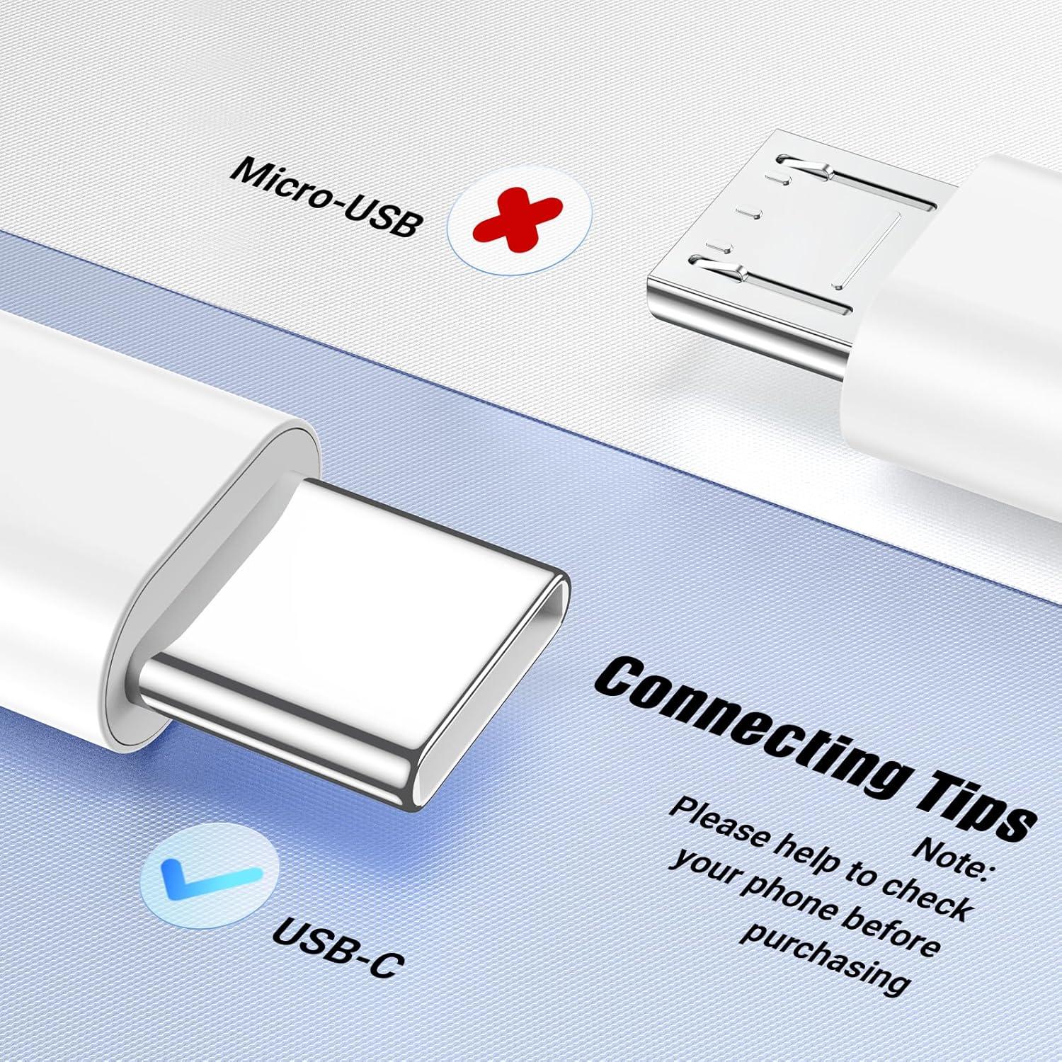 Cable Carplay USB A a C Qalirvis 3FT y 6FT Carga Rápida