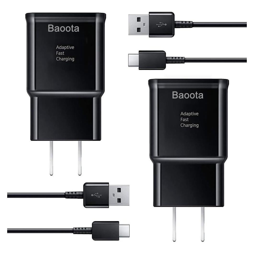 Cargador Rápido Tipo C 2m USB para Samsung Galaxy y Android