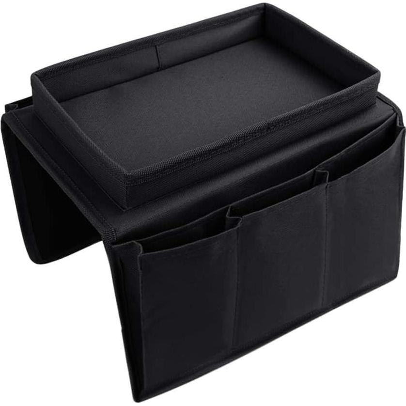 Organizador de Reposabrazos AstonTex Negro con 5 Bolsillos