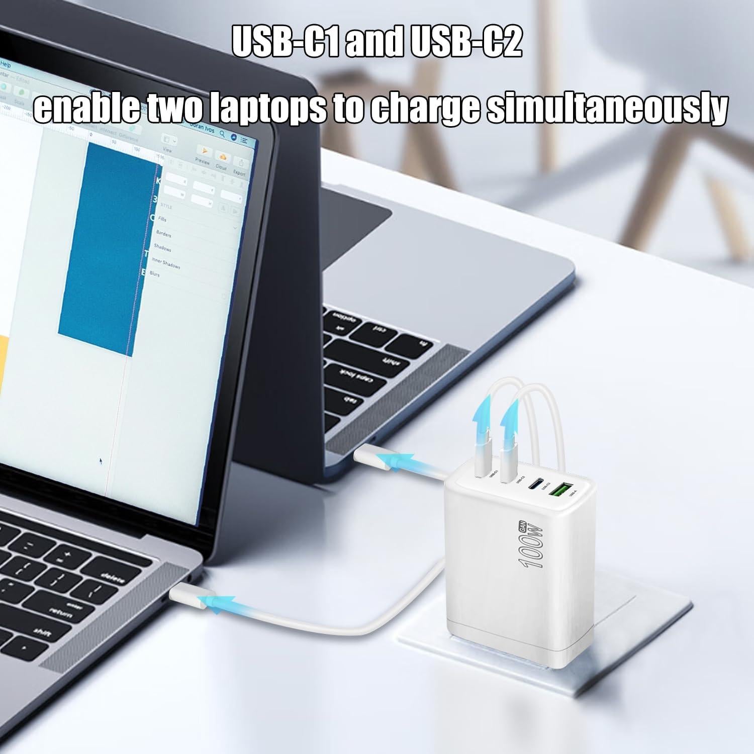 Cargador USB C 100W 4 Puertos PD GaN DongGuan Simer