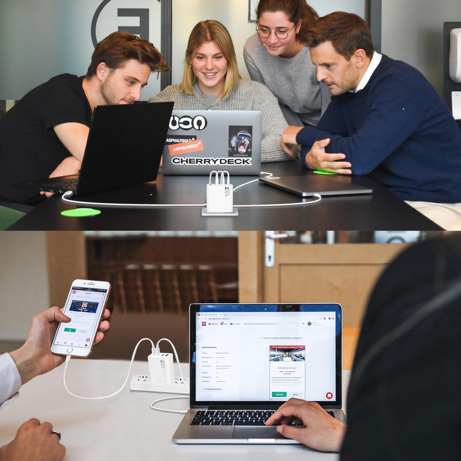 Cargador USB C 100W 4 Puertos PD GaN DongGuan Simer