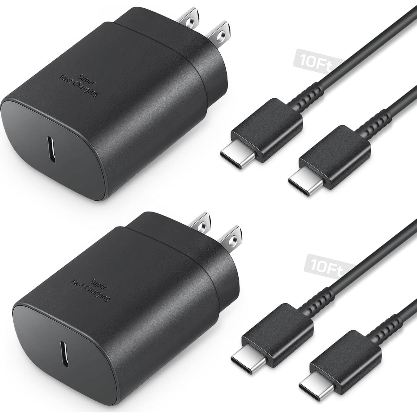 Cargador Rápido Tipo C 25W Guusmart + Cable 3m USB-C