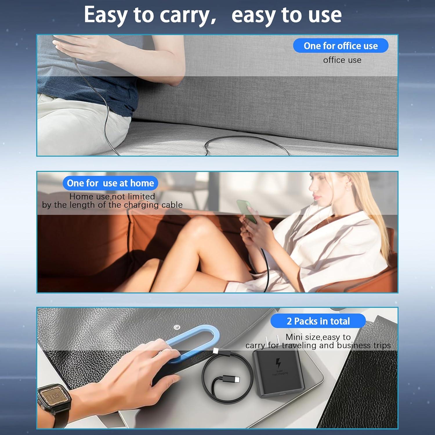 Cargador Rápido 45W USB-C XOUBZ para Samsung Galaxy S25/S24/S23