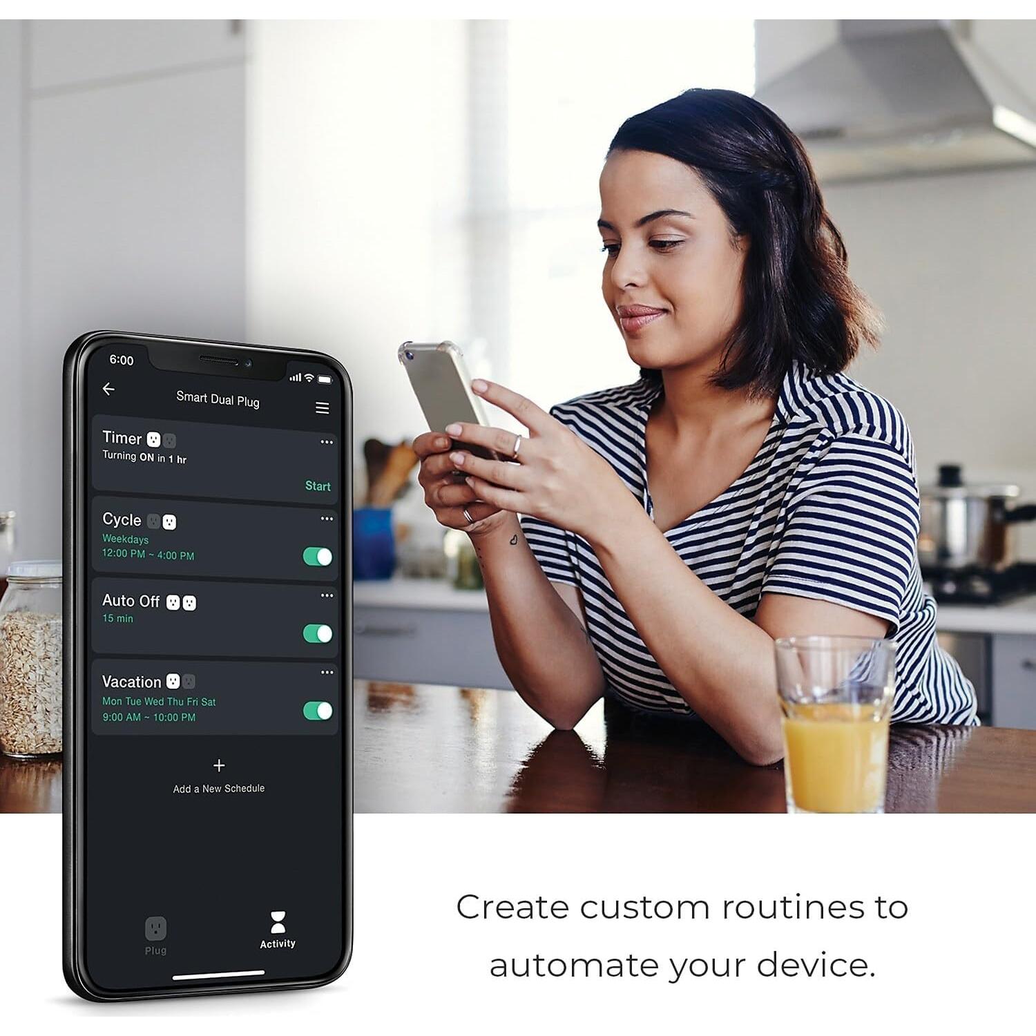 Enchufe Inteligente Wi-Fi Globe Electric 50329, 1 Salida, Blanco