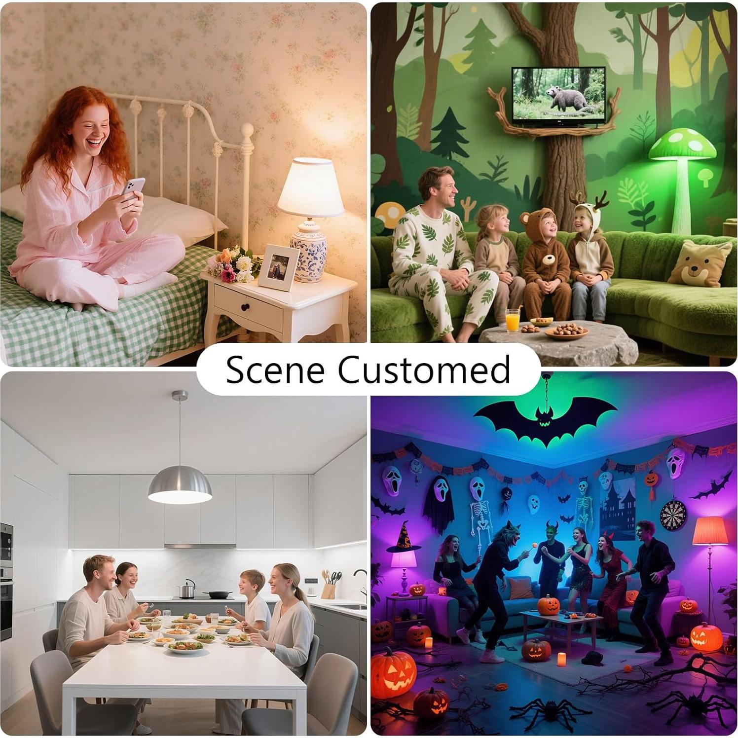 Bombillas Inteligentes DAYBETTER RGB 9W 800LM Paquete de 6