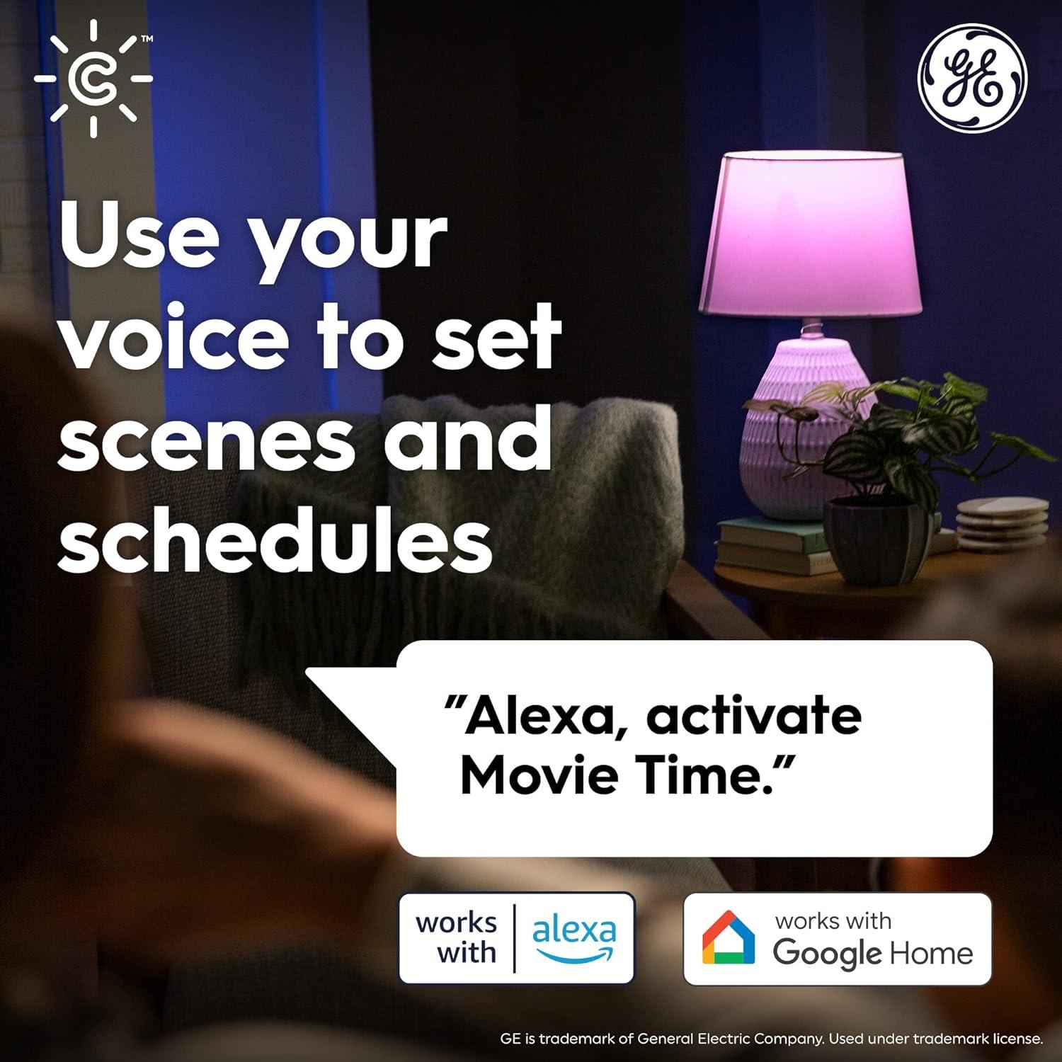 Bombilla LED Inteligente Cync ST19 Edison, 2 Unidades, Color Cambiante